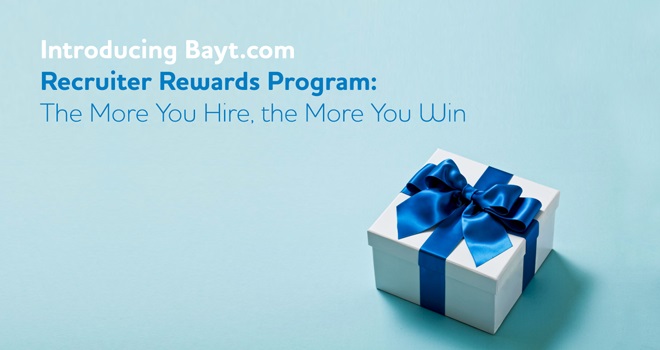 Introducing Bayt.com Recruiter Rewards Program: The More You Hire, the More You Win